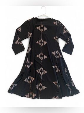 NWT Bel Kazan Anthropologie Little Black Dress Mini Flowy A-Line, Made in Bali
